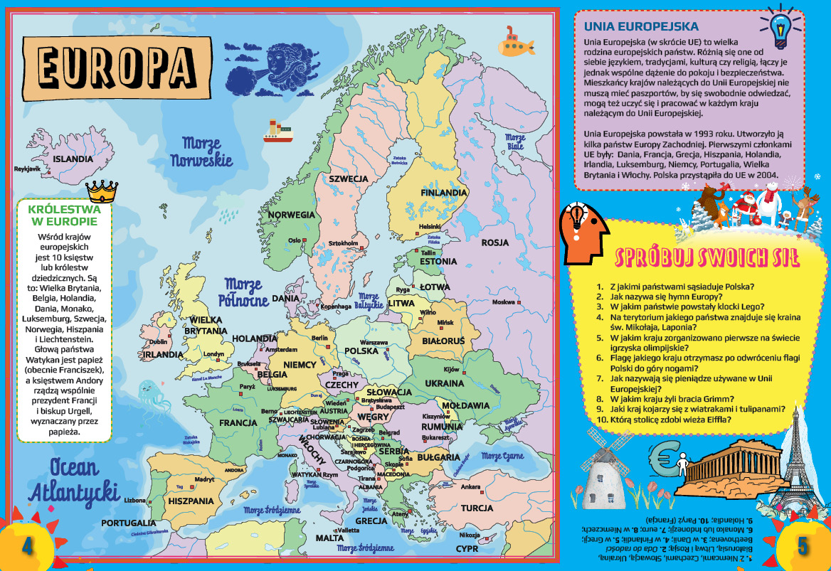 Atlas Europy dla dzieci